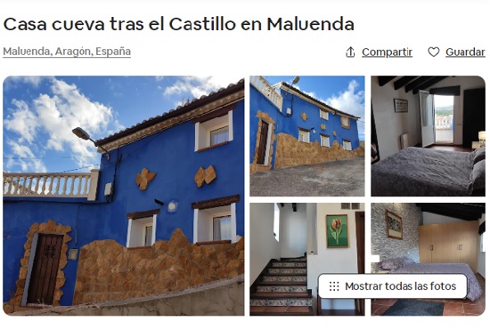 Casa cueva en Airbnb